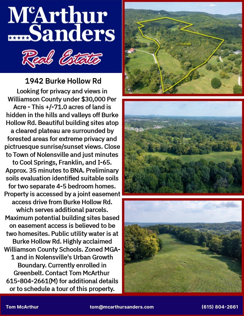 1942 Burke Hollow Rd, Nolensville, TN  37135