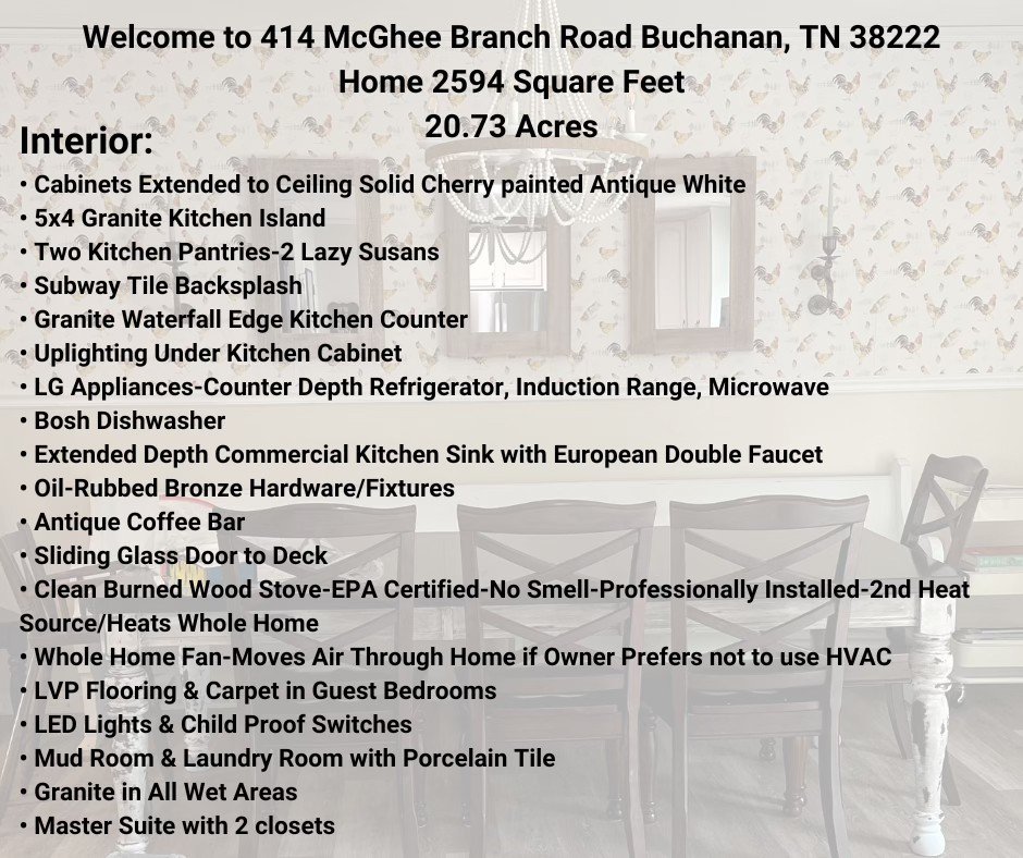 414 McGhee Branch Rd, Buchanan, TN  38222